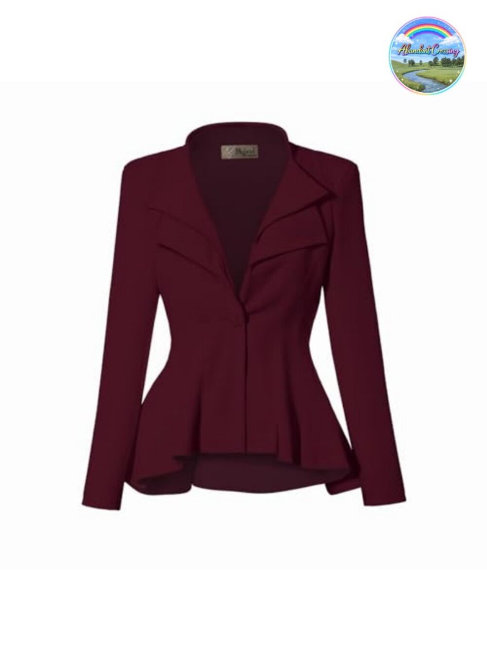 Womens Office Blazer Premium Stretch Double Lapel Business Casual